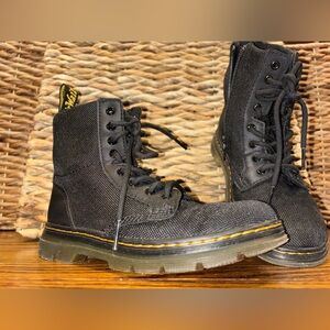 Dr. Martens Black Boots with Yellow Accents